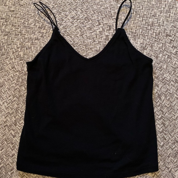 wild fable Tops - BLACK TANK CROP TOP